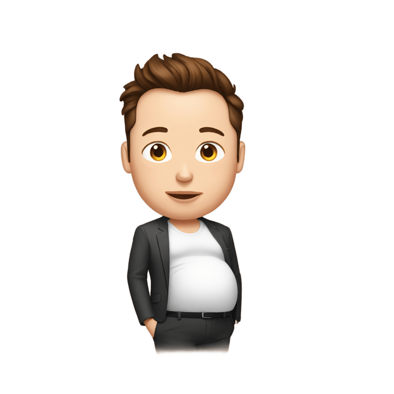 genmoji: Pregnant Elon Musk