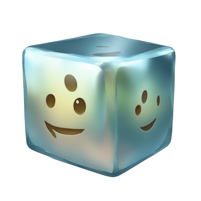 genmoji : mirror cube from eden