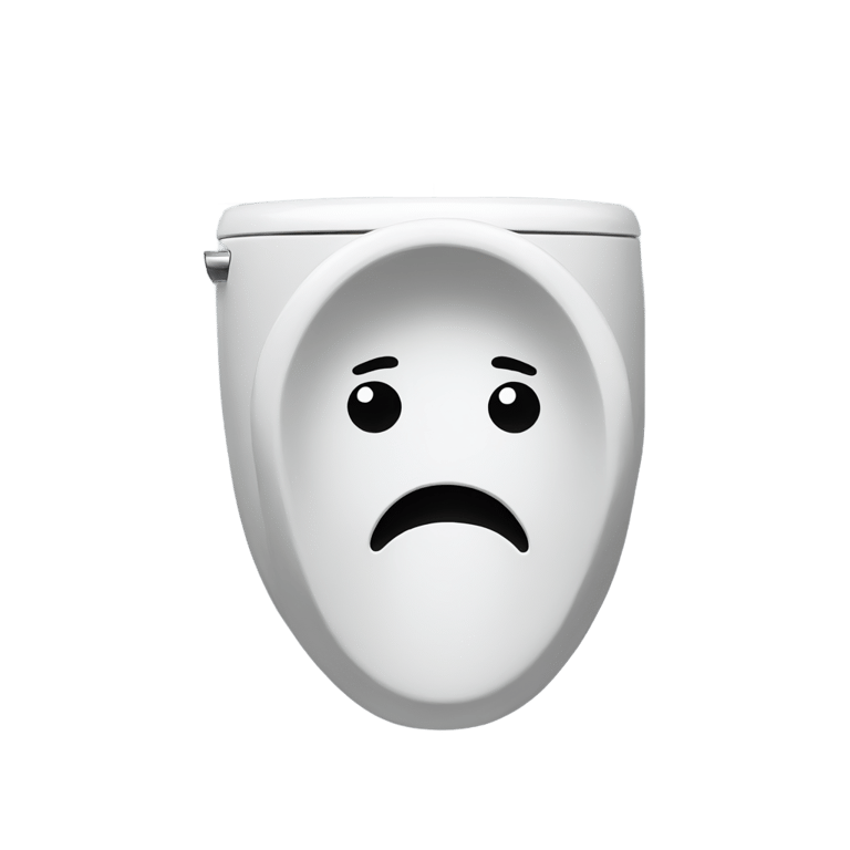 genmoji: A Head sticking out of a toilet