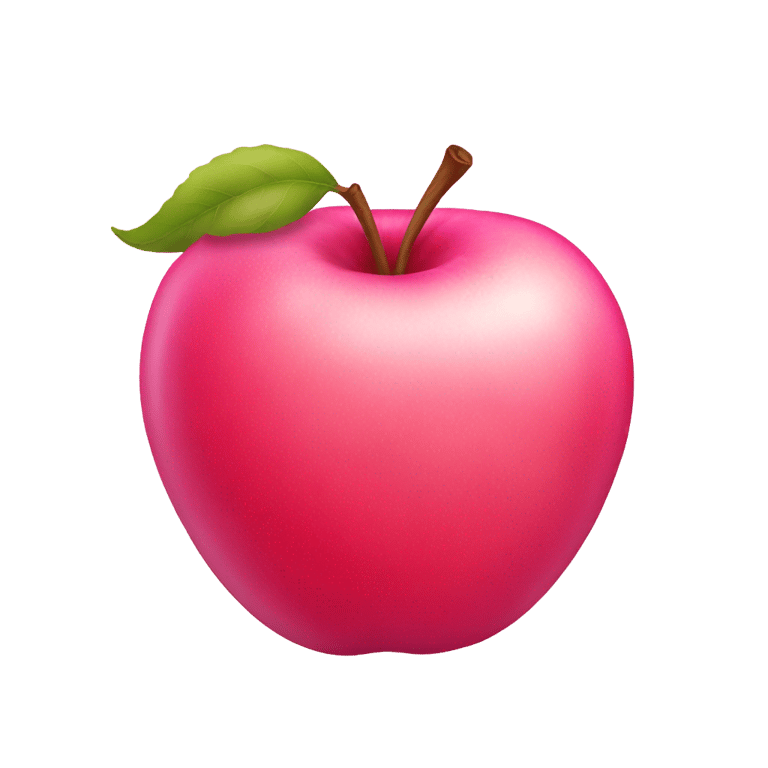 genmoji: pink apple