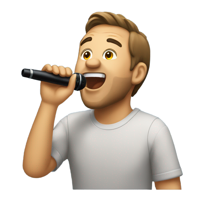 genmoji : Un oisillon qui chante