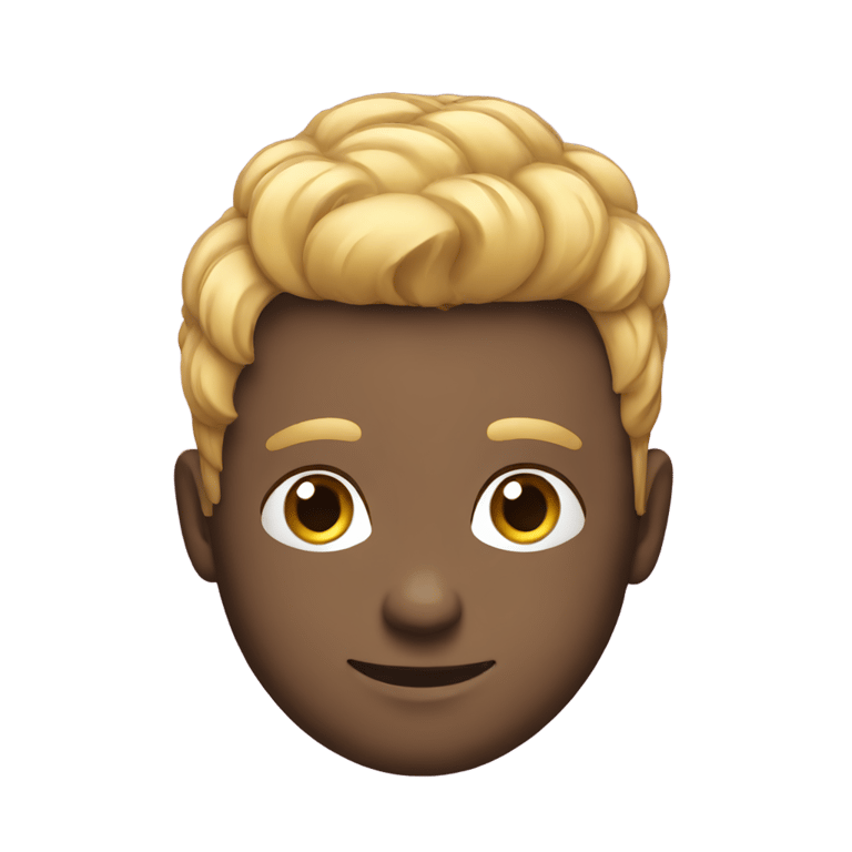 genmoji: make his hair smoother