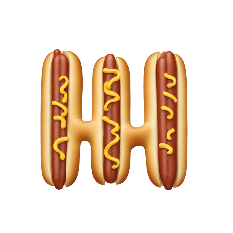 genmoji：热狗字母“H”