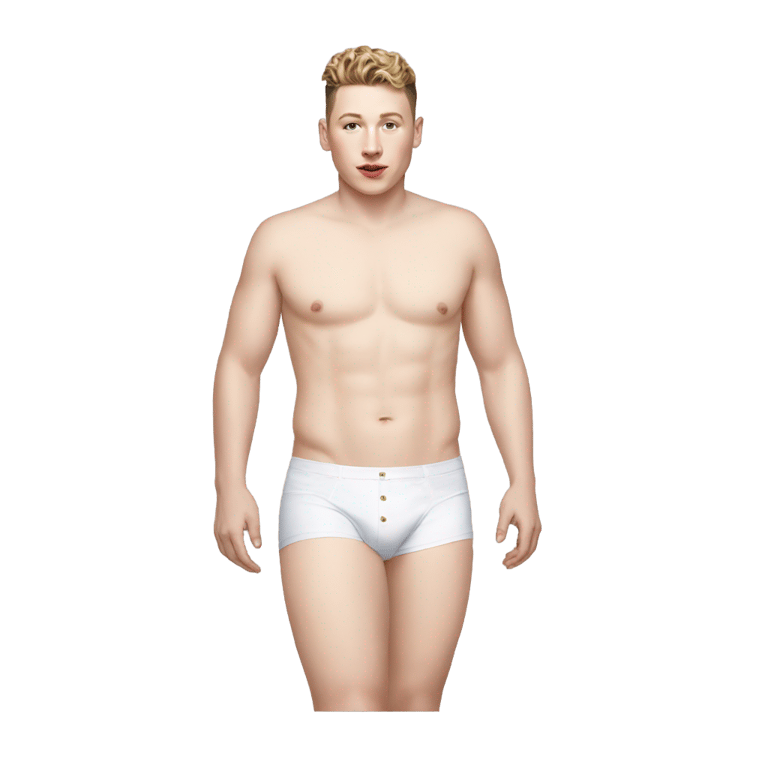 genmoji: john newman in underwear