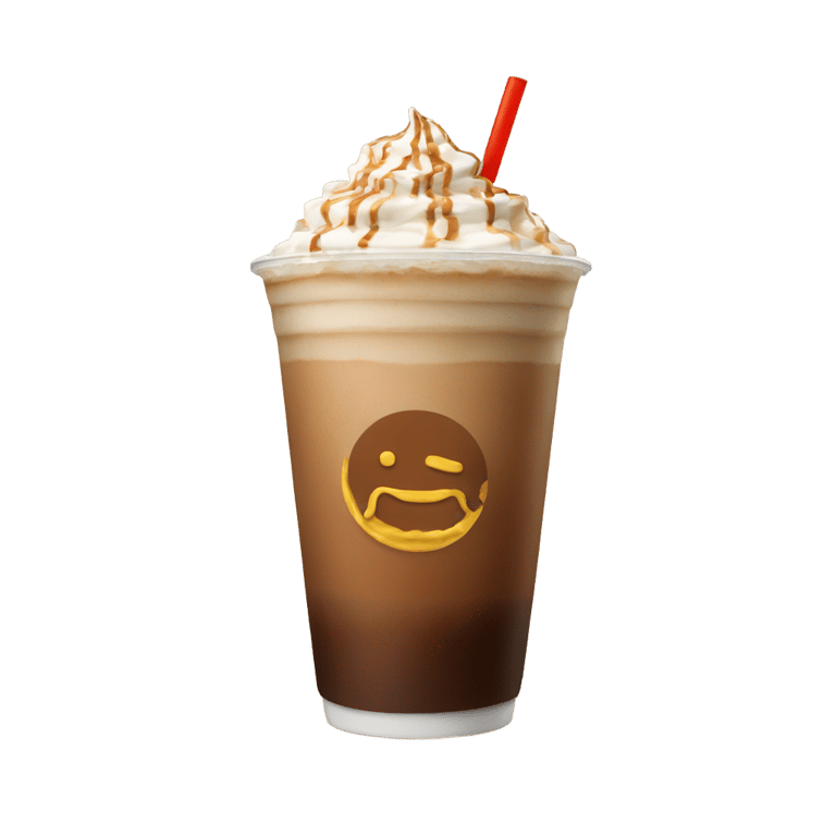 genmoji: mc donalds mocha frappe