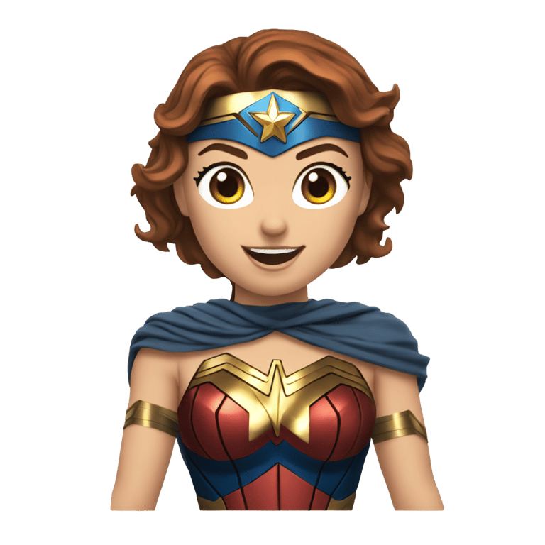 genmoji: heyyaahh heyahhh your a wonderwoman just like me!