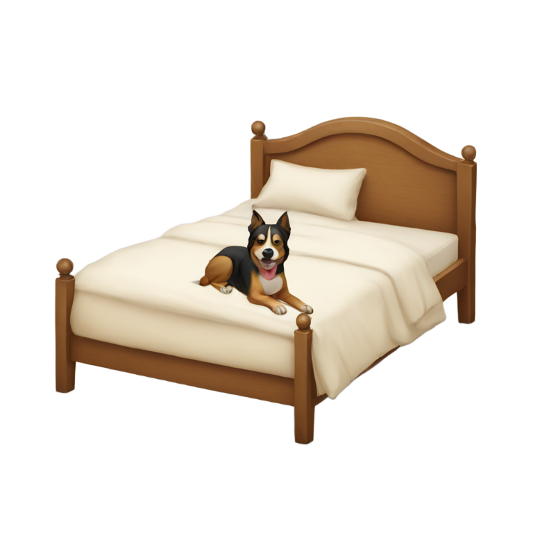 genmoji: Women in bed doggy
