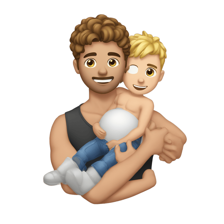 genmoji：a guy cumming on a gay twink