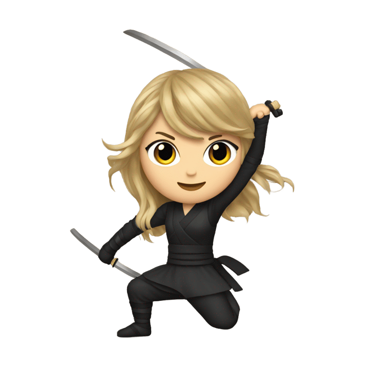 genmoji: Taylor Swift as a Ninja