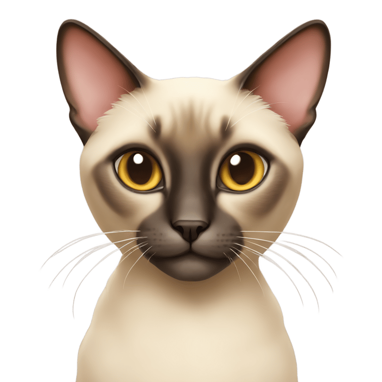 genmoji: siamese cat with a heart