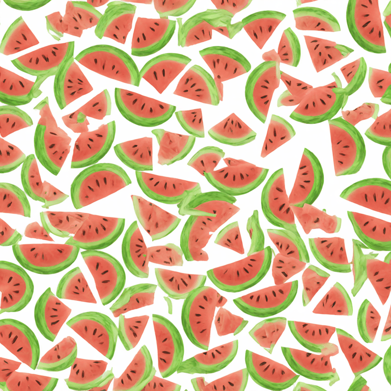 genmoji：African eating watermelon