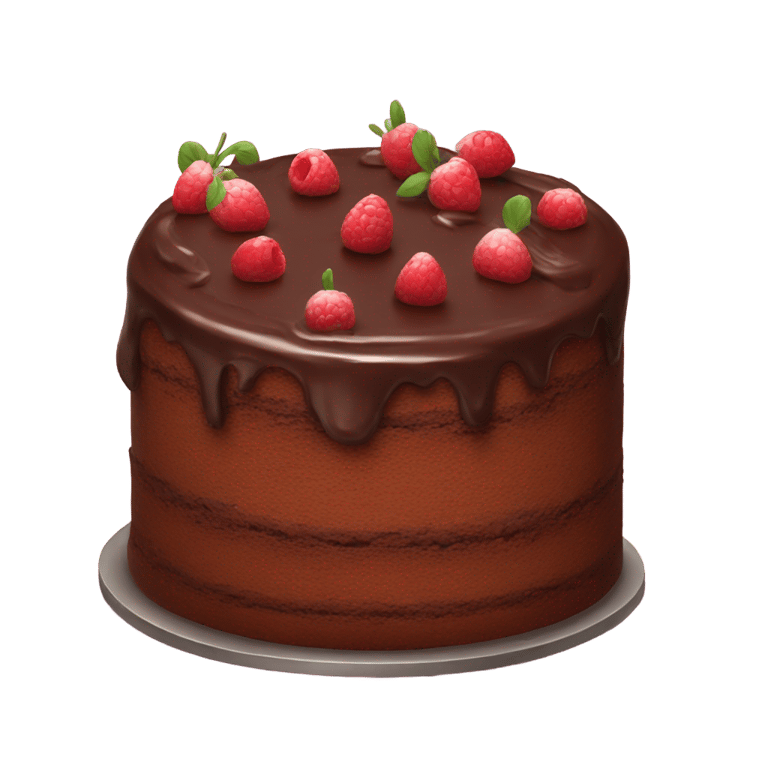 genmoji: chocolate cake