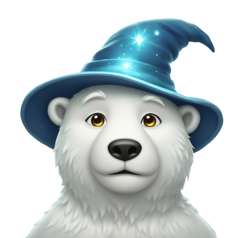 絵文字：polar bear wizard