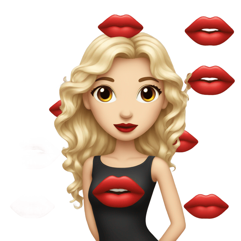 genmoji: Red color lips