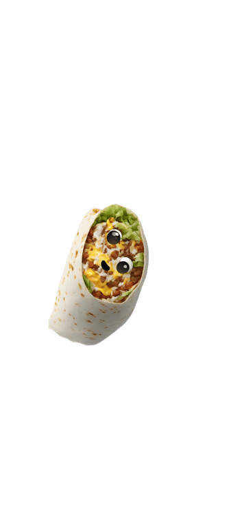 genmoji: burrito with face