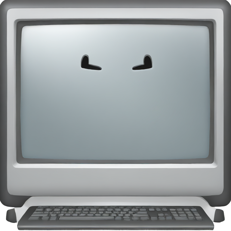 genmoji: Computer Monitor