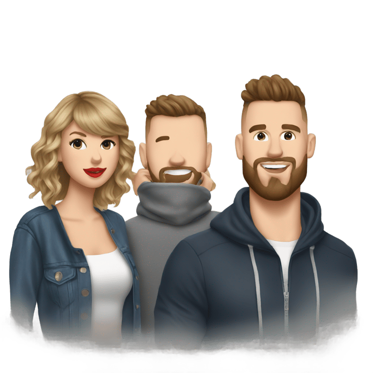 genmoji: Taylor Swift with Travis Kelce