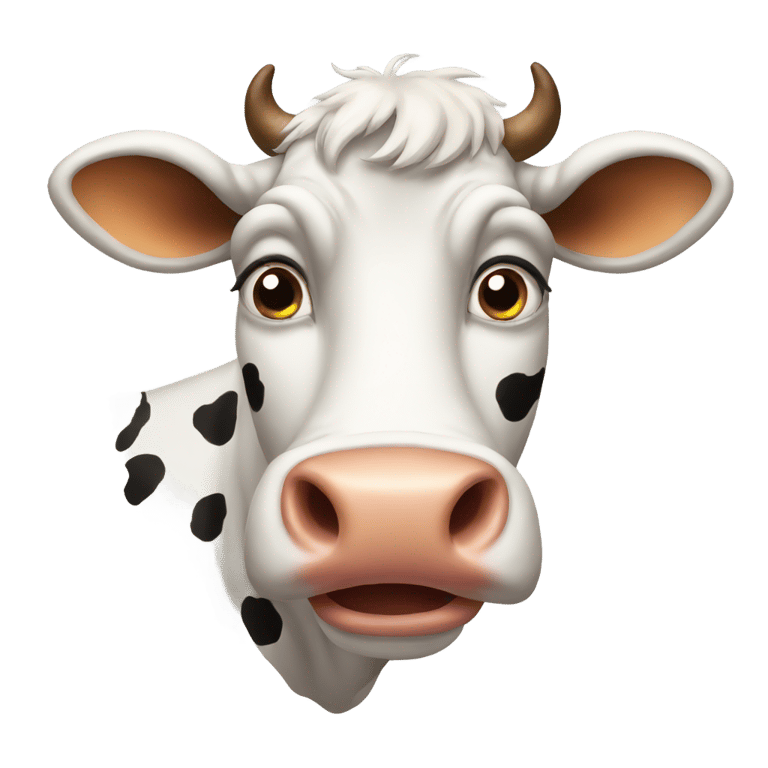 genmoji: a stupid cow