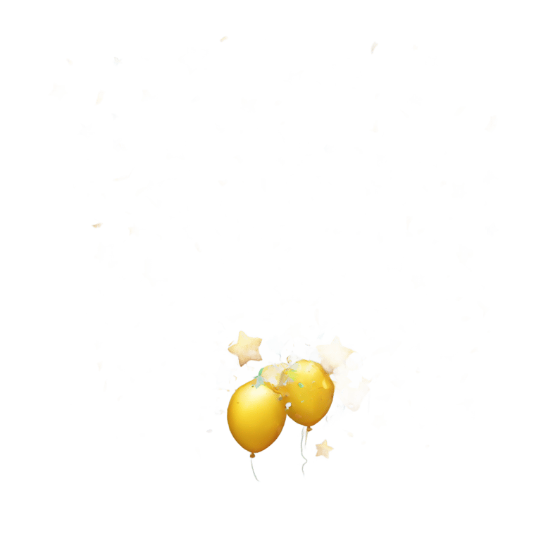 genmoji: Celebration confetti and stars