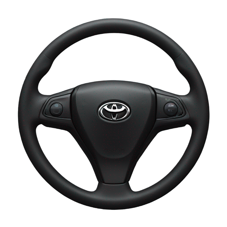 genmoji : Black Steering wheel of Toyota Camry