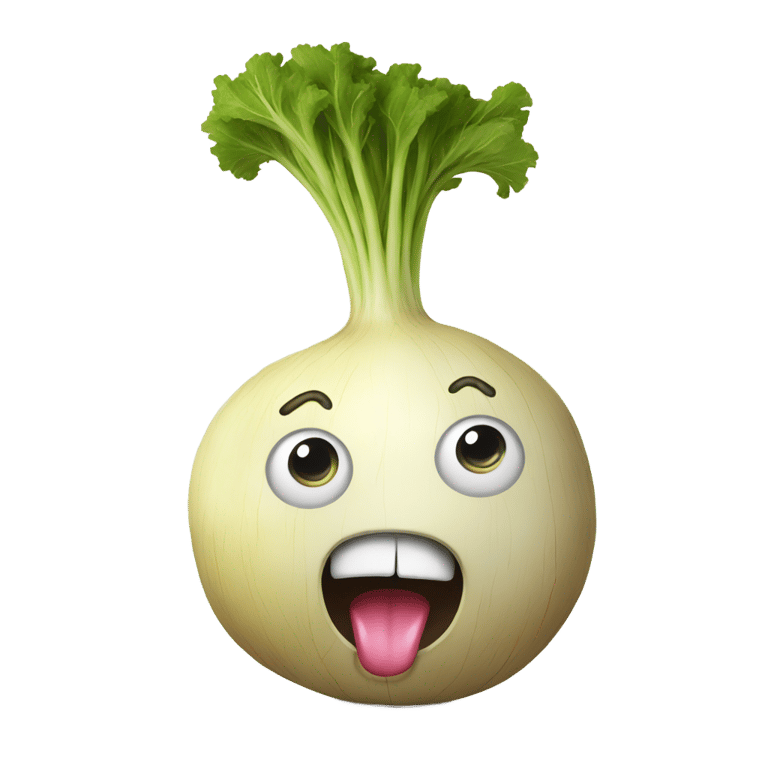 genmoji: horrified turnip