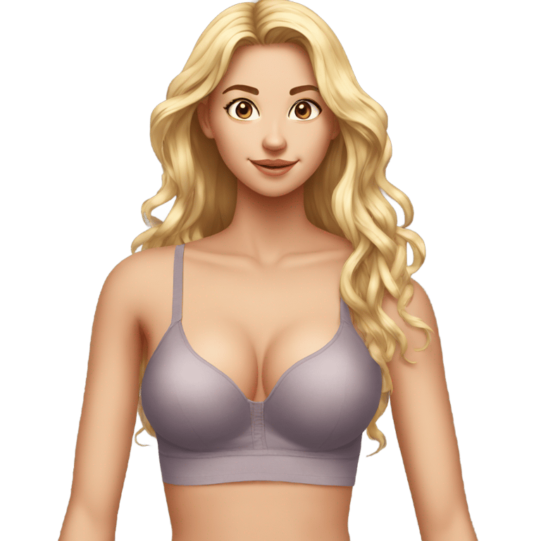 genmoji: very hot 19 yearsold  girl with bra