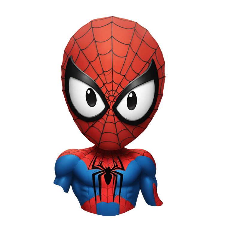 genmoji: Spider man sticking out his tongue