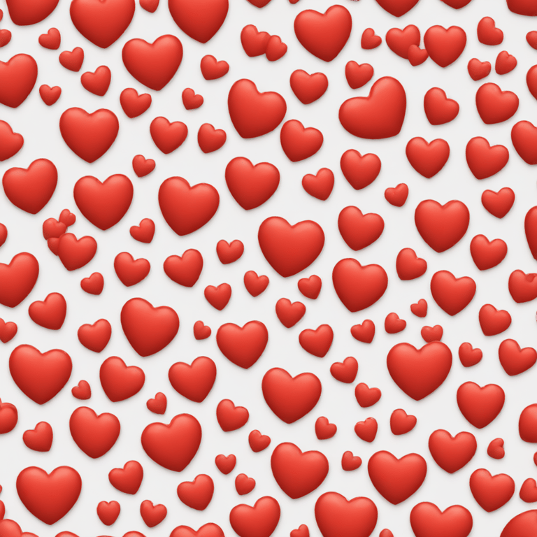 genmoji: Red hearts