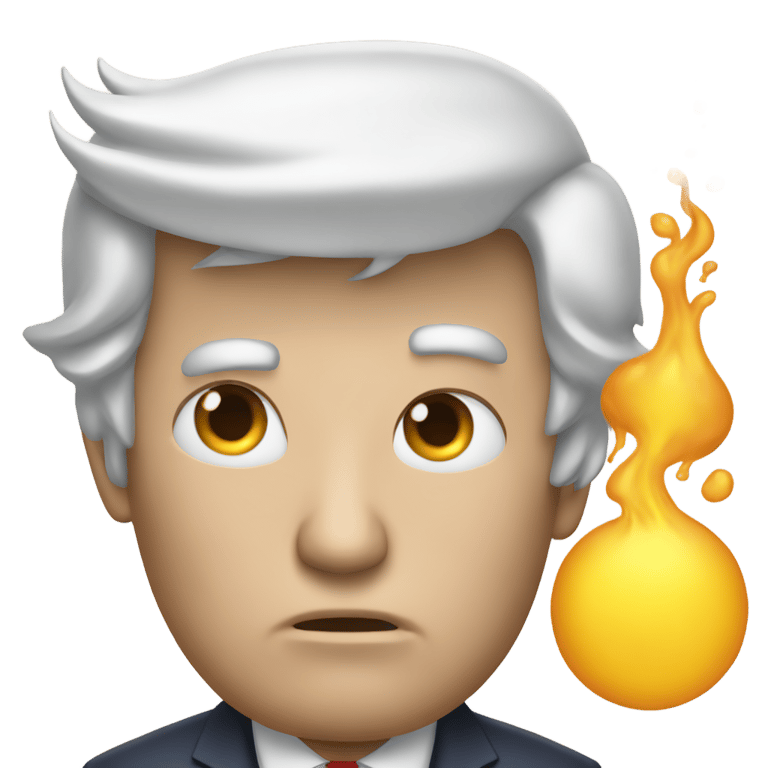 genmoji : Evaporating Donald Trump