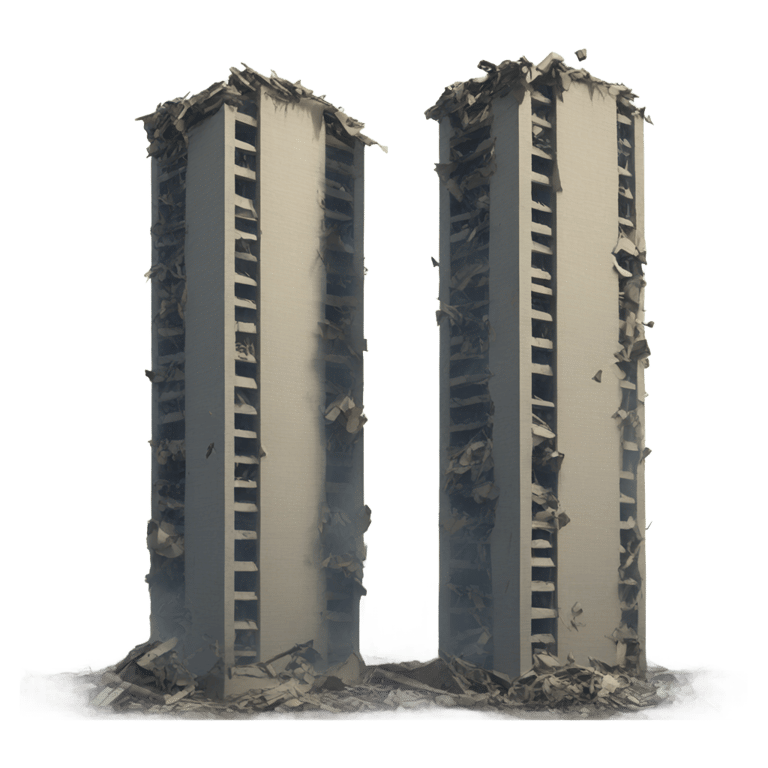 genmoji: twins towers crash