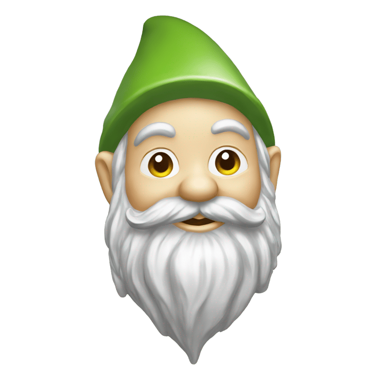 genmoji : Gnome de jardin en chrome