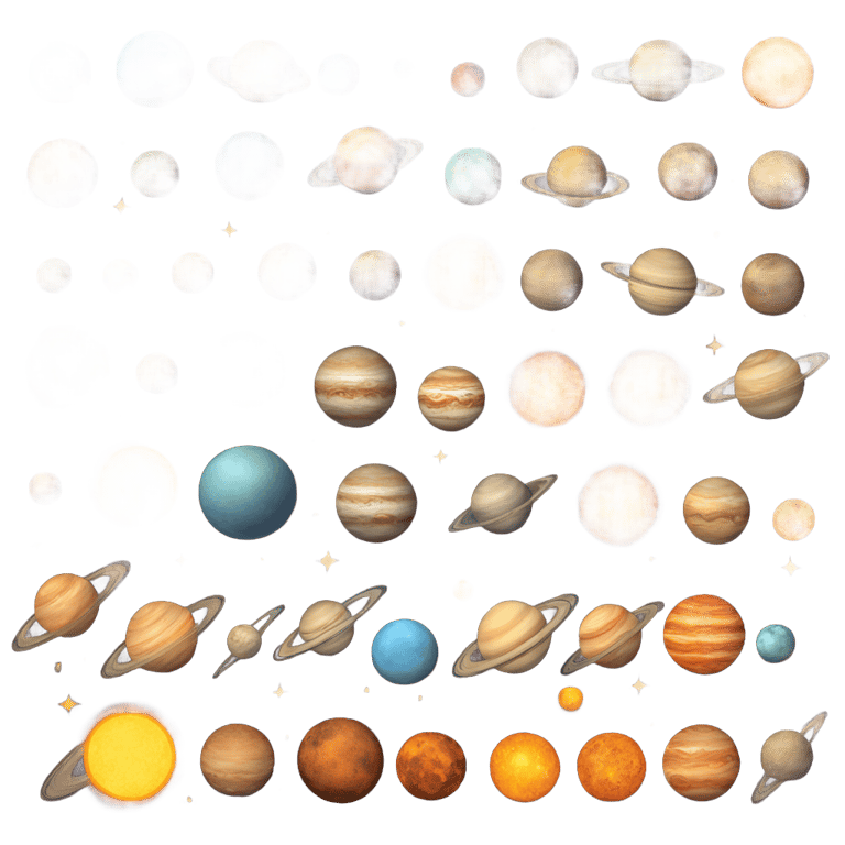 genmoji: Solar System