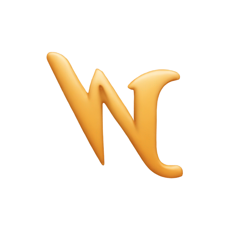 genmoji: Letter n made out of nab