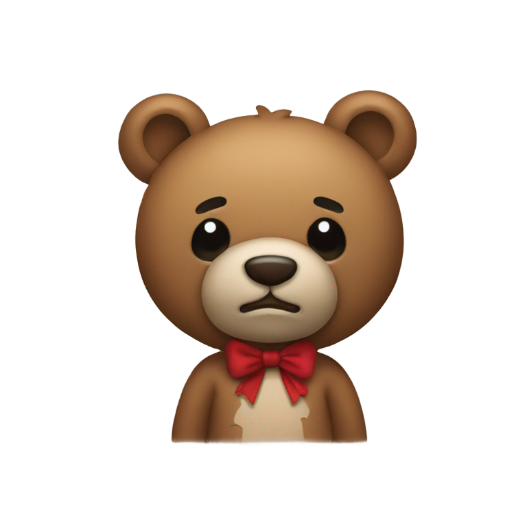genmoji : Ours en peluche meurtrier