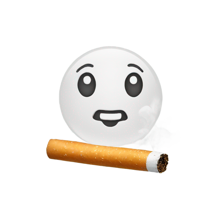 genmoji : Cigarette souriante