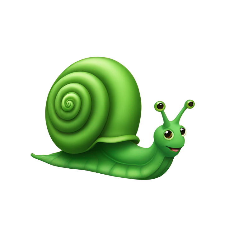 genmoji : Escargot vert