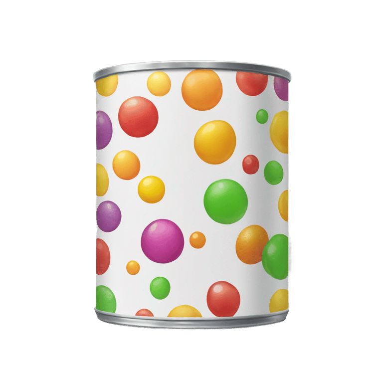 genmoji: Can of gumdrops