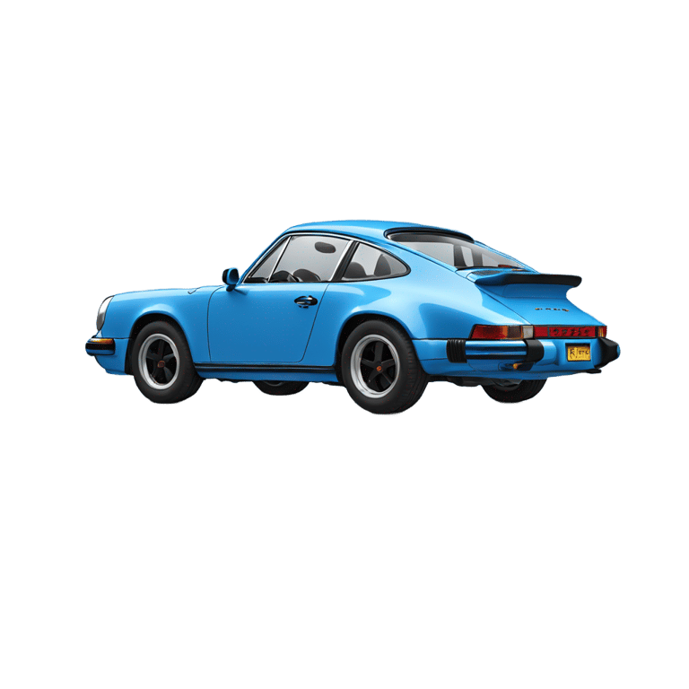 genmoji: Blue 1976 Porsche 911