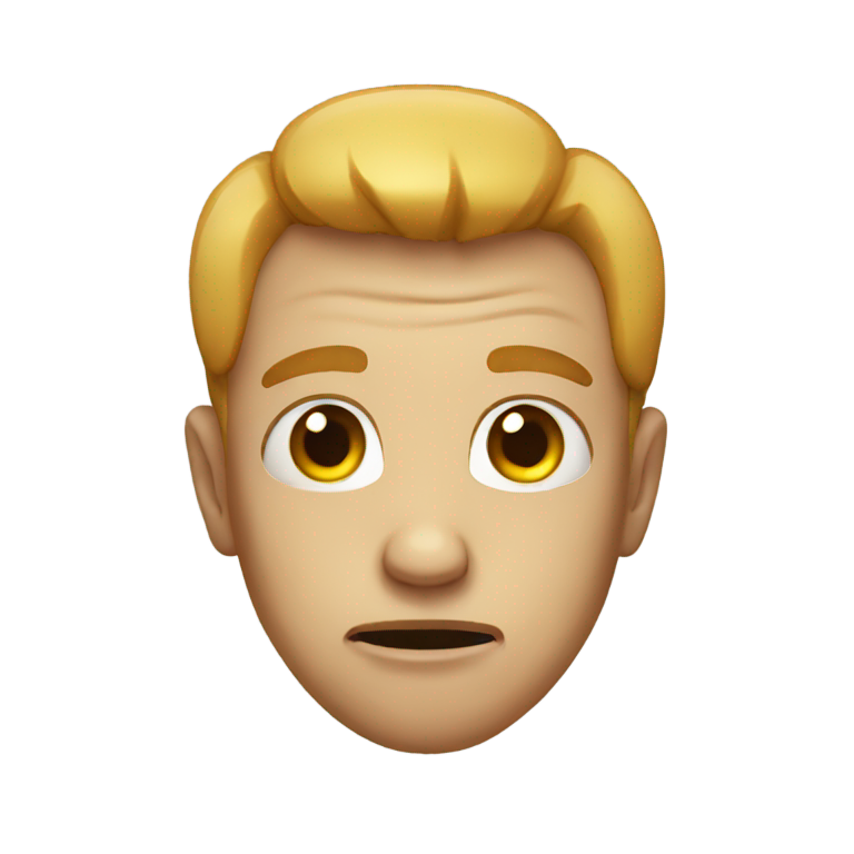 genmoji: Disturbing face