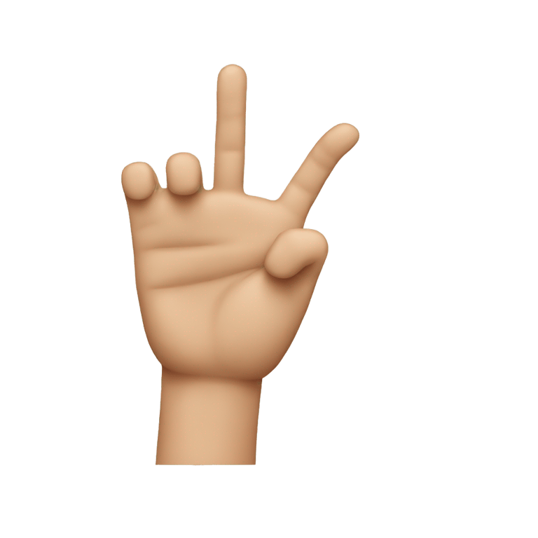 genmoji: One hand ready to keep a phone