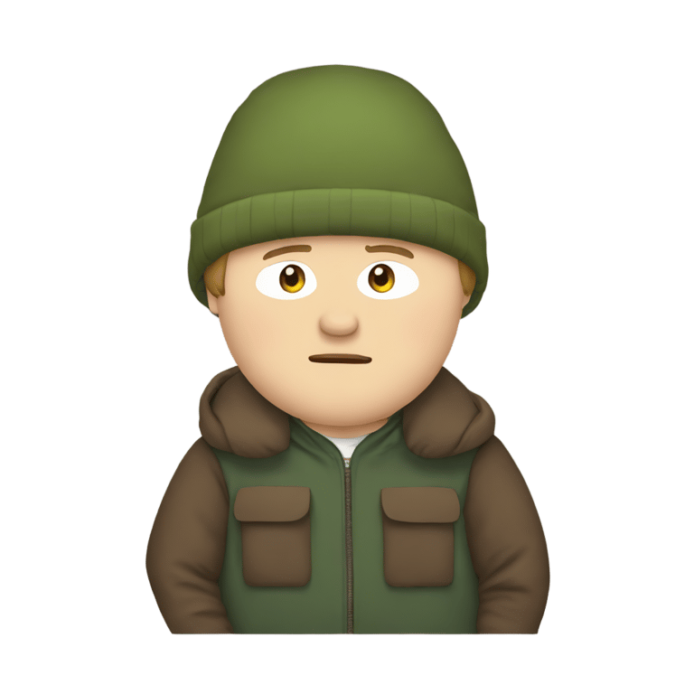 絵文字：Eric cartman in emoji style