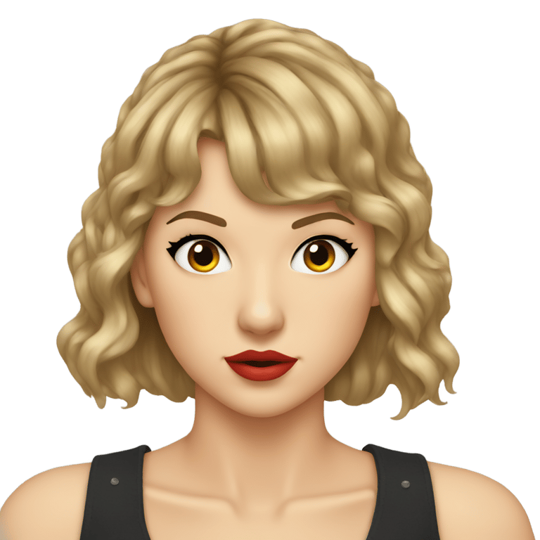 genmoji: Taylor Swift with a Frown