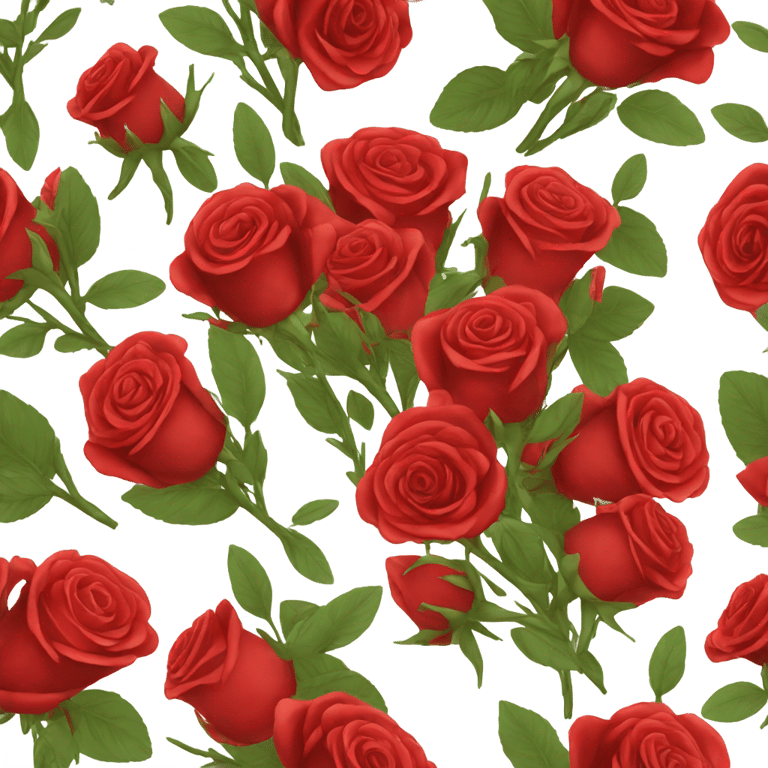 genmoji: Bouquet of red roses