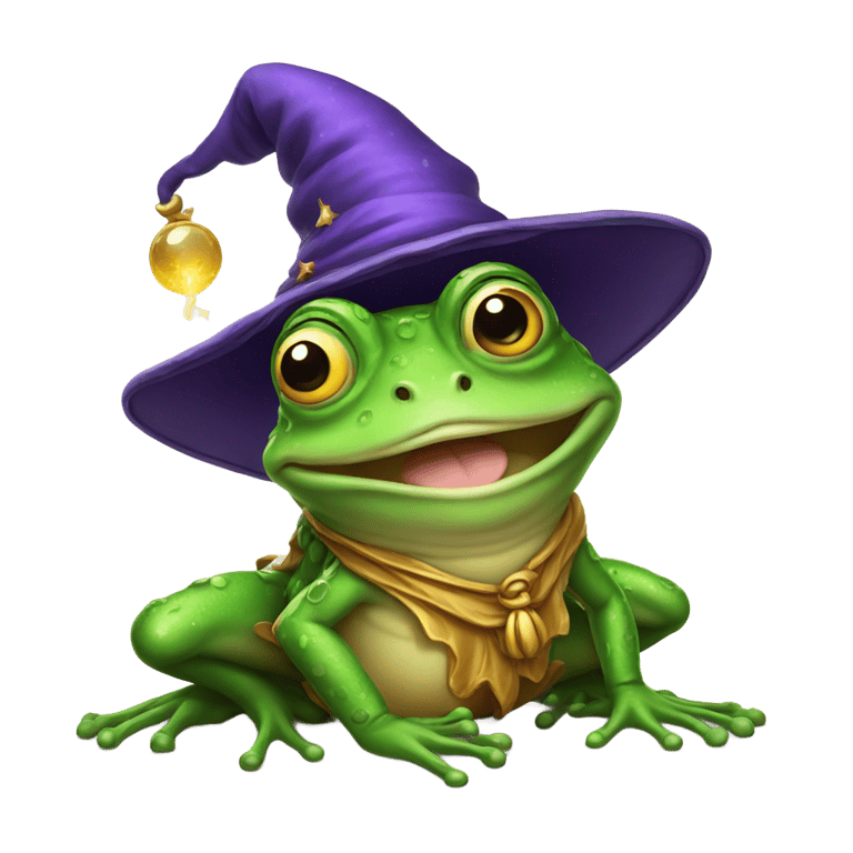 絵文字：wizard frog