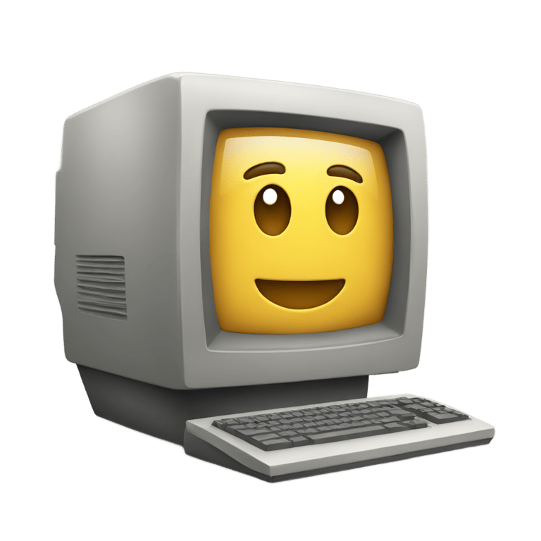 genmoji: An computer (old style)