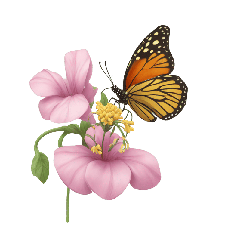 genmoji: Flower + Butterfly