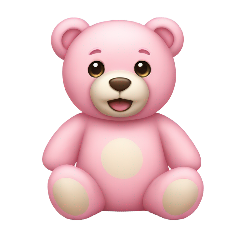 genmoji: A light pink teddy bear