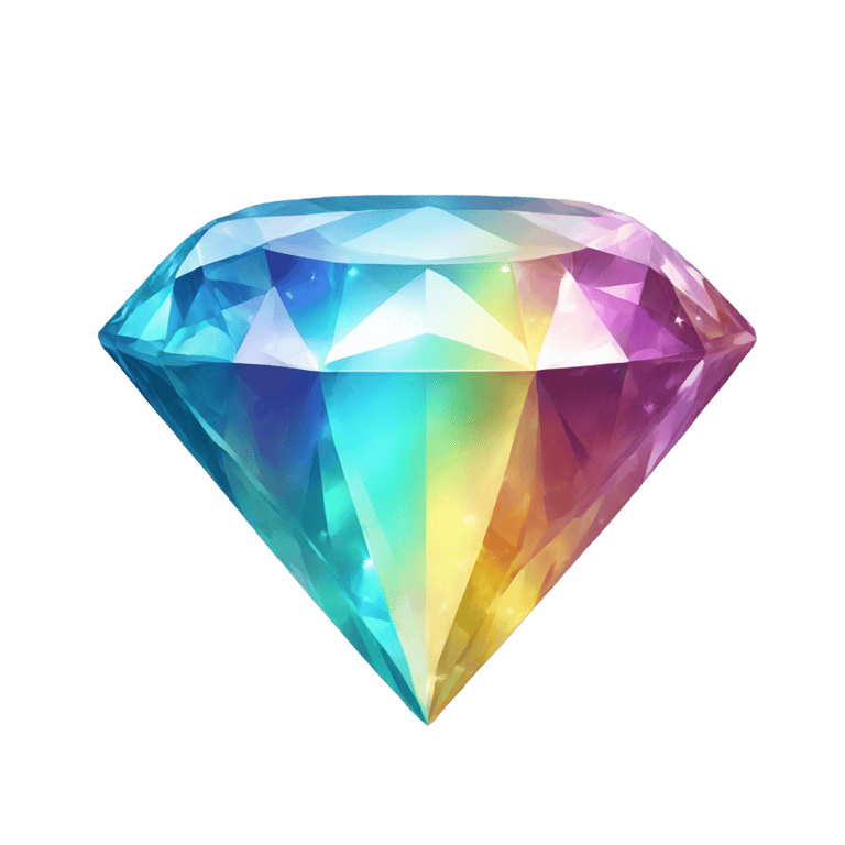 genmoji: rainbow diamond