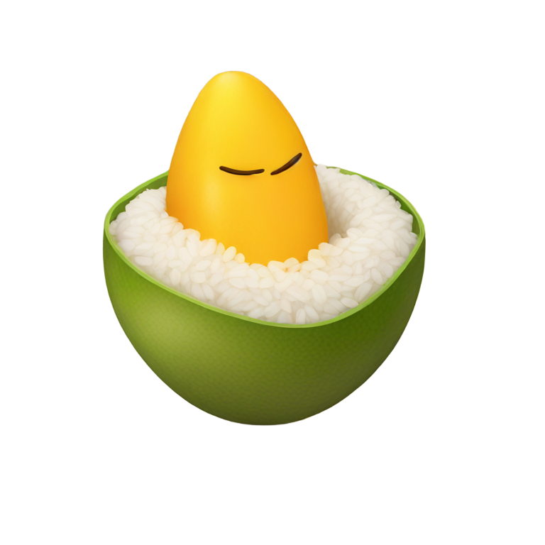 genmoji: Mango sticky rice