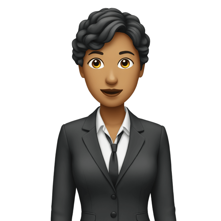 genmoji: Lady in a Suit